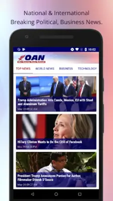 OAN Live Breaking News android App screenshot 5